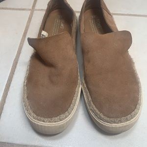TOMS Sunset Slip-Ons - Toffee suede